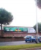 Via Cristoforo Colombo Ex-Fiera Roma pubblicità MAXI FORMATO ILLUMINATO impianto 2380x280cm outdoor per 14 giorni